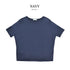 【日本製】 tシャツ レディース 半袖 デザインカットソー ボートネック 軽い イージーケア 綿モダール コットン 無地 オレンジ(FL23SS-0011W-or)